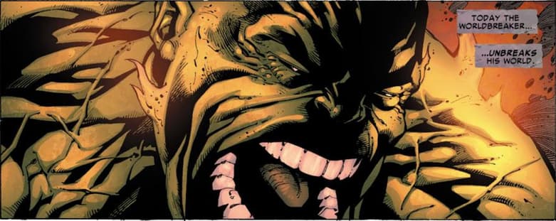Hulk in a comic panel