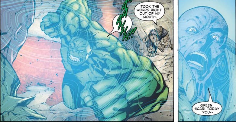 Hulk in battle