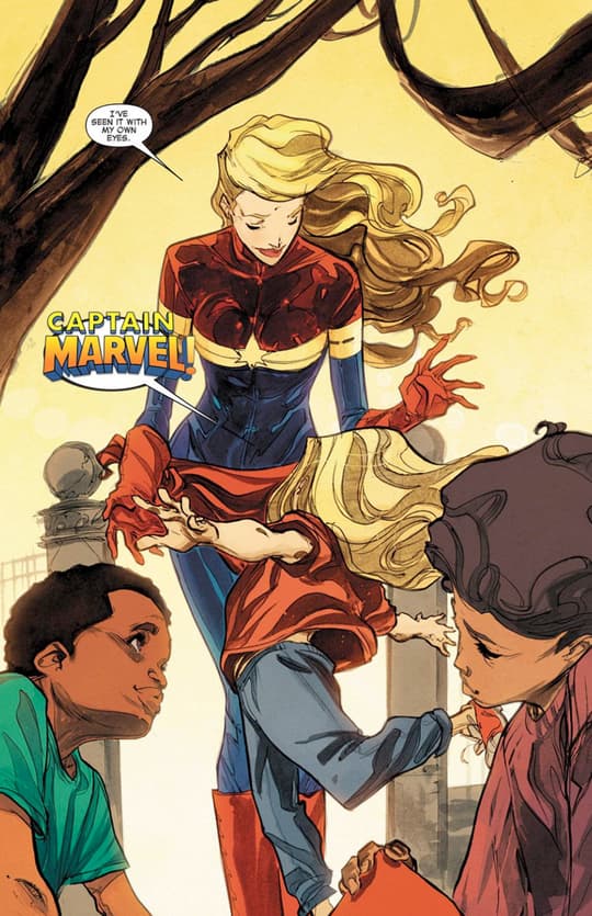 Marvel Endgame Captain Marvel Base Card #17 Carol V Skrulls 