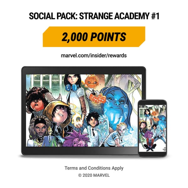 Marvel Insider Rewards: 2000 Points STRANGE ACADEMY #1 Digital Wallpaper Backgrounds Social Pack