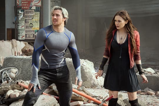 Wanda Maximoff (Scarlet Witch) and Pietro Maximoff (Quicksilver) in Sokovia