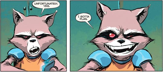 Rocket Raccoon In Comics Full Report Page Divider