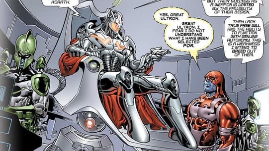 Ultron Comic Panel
