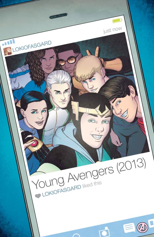 Kate Bishop with the Young Avengers