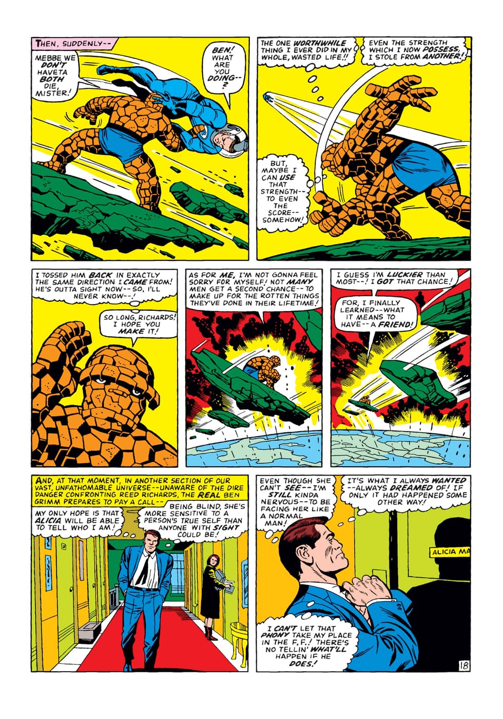 “For I finally learned -- what it means to have -- a friend!” – FANTASTIC FOUR (1961) #51