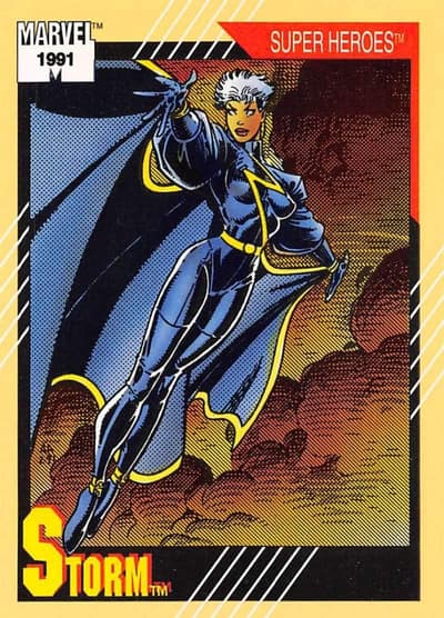 1991 Impel Marvel Universe Trading Card #46 Storm Official Marvel Character Card Front