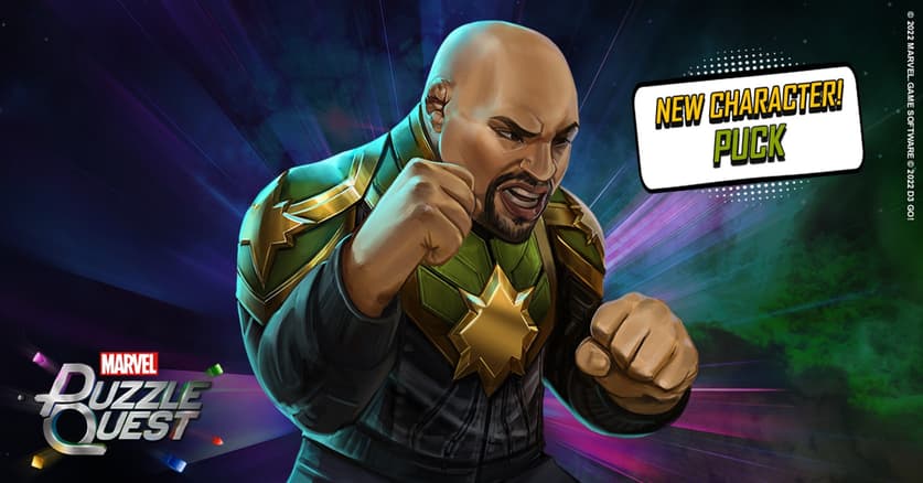 Puck arrives in MARVEL Puzzle Quest