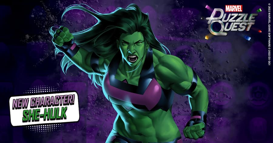 She-Hulk (Immortal) joins MARVEL Puzzle Quest