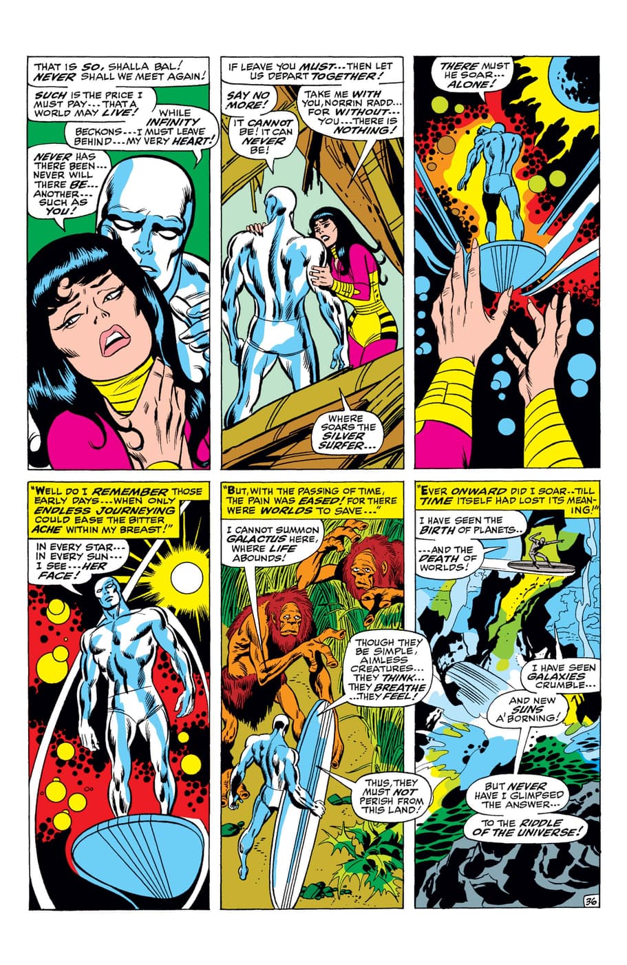 “Where soars the Silver Surfer...there must he soar alone!” – SILVER SURFER (1968) #1