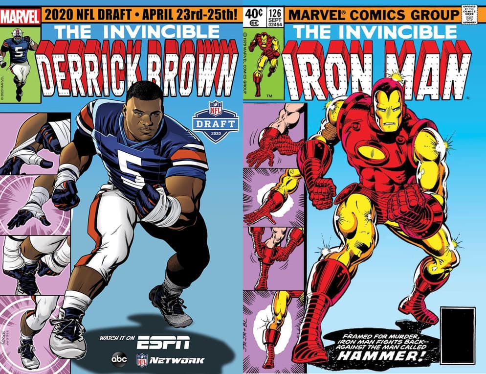 DERRICK BROWN BY MIKE MCKONE AND CARLOS LOPEZ, AFTER IRON MAN (1968) #126 BY JOHN ROMITA JR. AND BOB LAYTON