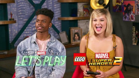 Image for Olivia Holt and Aubrey Joseph from Marvel’s Cloak & Dagger Visit Marvel’s Let’s Play
