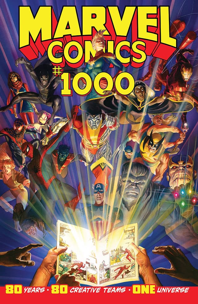 MARVEL COMICS #1000 cover by Alex Ross