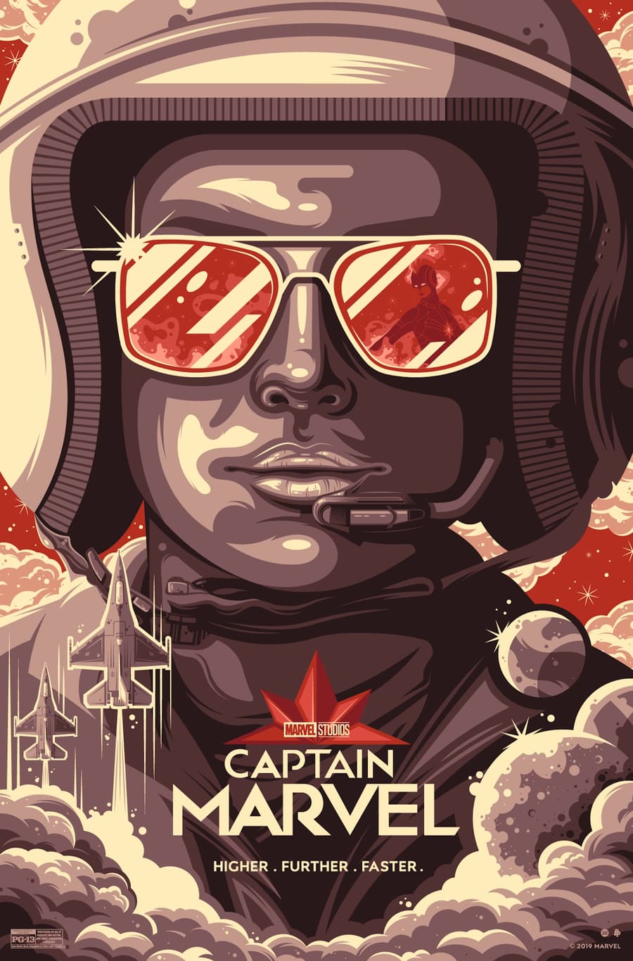 Captain Marvel Poster Art by Aracely Munoz