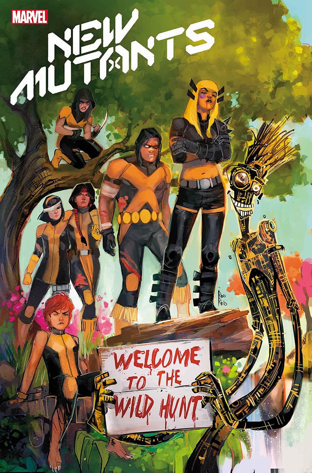 NEW MUTANTS #14 cover by Rod Reis