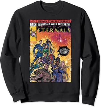 Marvel Eternals Vintage Group Shot Comic Cover Sweatshirt