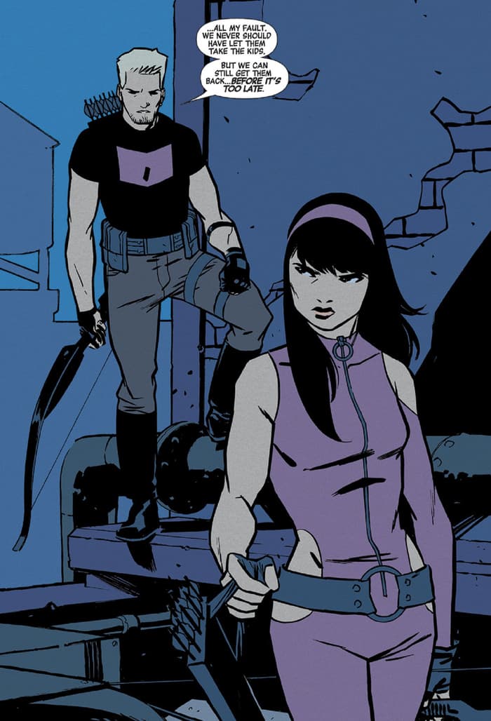 Clint and Kate reconcile in ALL-NEW HAWKEYE (2015) #3.