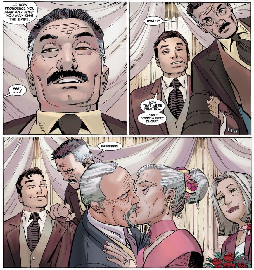 The wedding vows exchanged in AMAZING SPIDER-MAN (1999) #600.