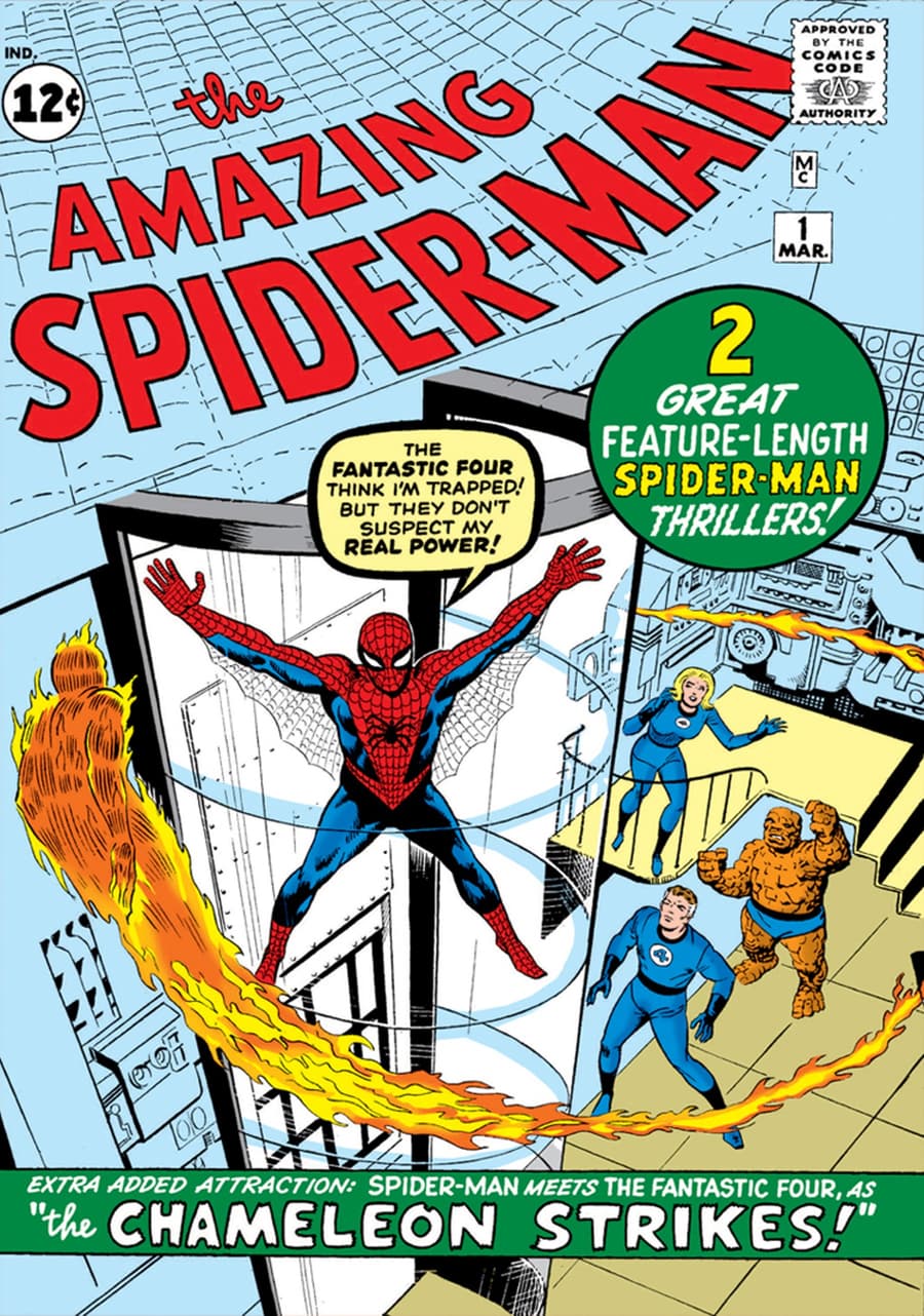 THE AMAZING SPIDER-MAN (1963) #1 cover by Steve Ditko
