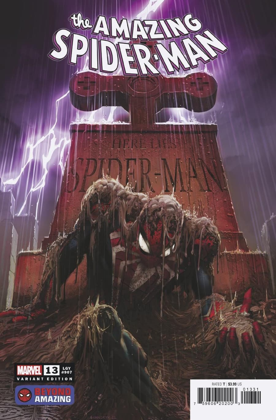 THE AMAZING SPIDER-MAN #13 Insomniac Beyond Amazing Variant Cover by DARLY MANDRYK
