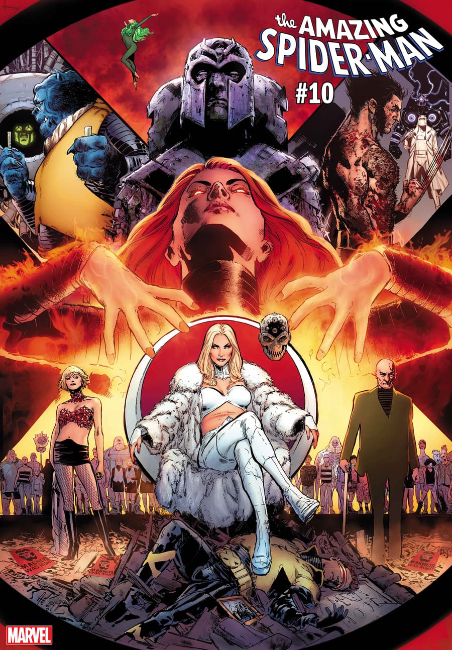 AMAZING SPIDER-MAN #10 / UNCANNY X-MEN VARIANT COVER by Phil Jimenez