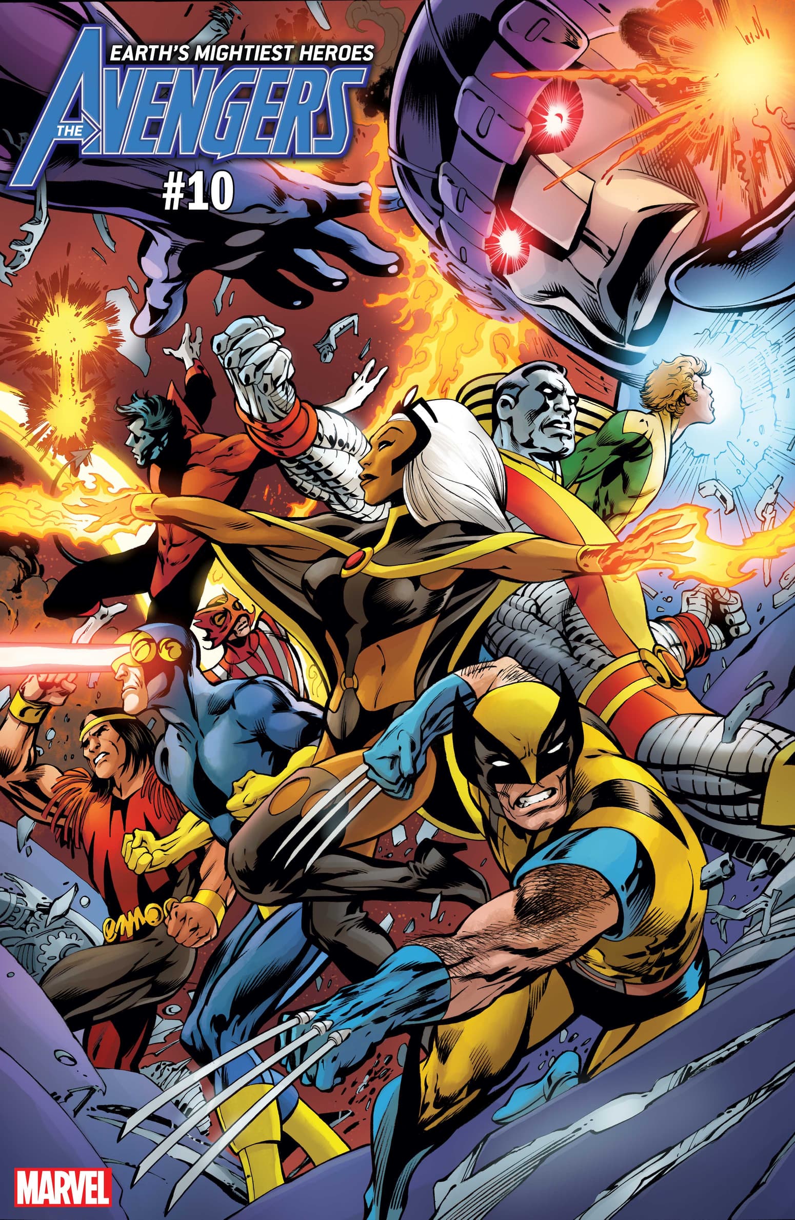 AVENGERS #10 / UNCANNY X-MEN VARIANT COVER by Alan Davis