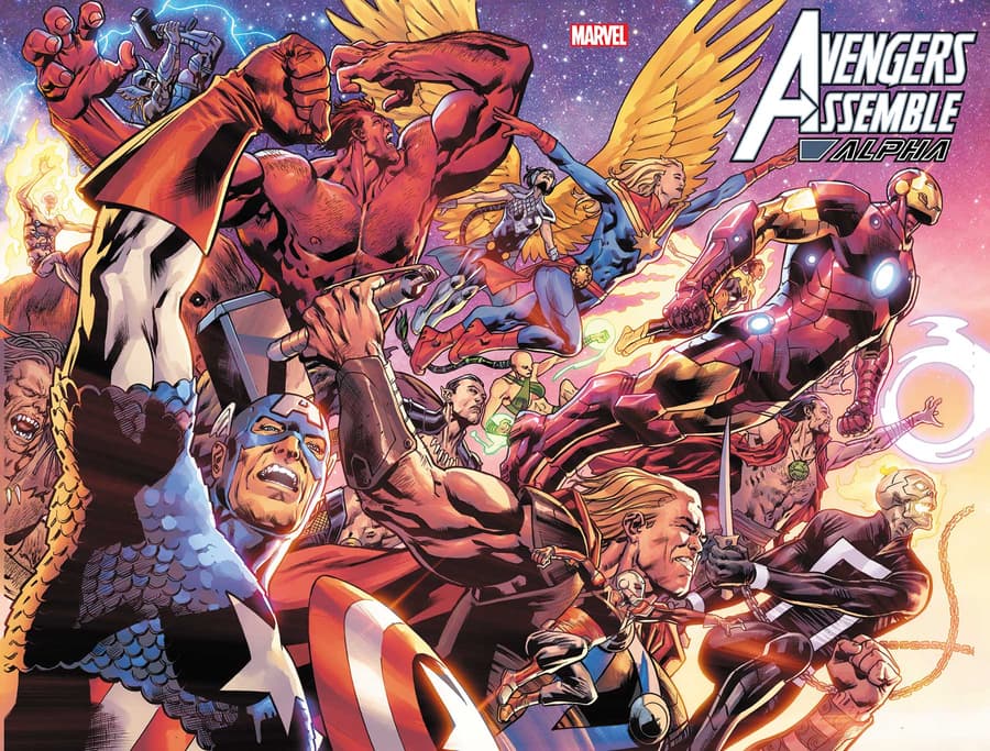 AVENGERS ASSEMBLE ALPHA (2022) #1 cover by Bryan Hitch