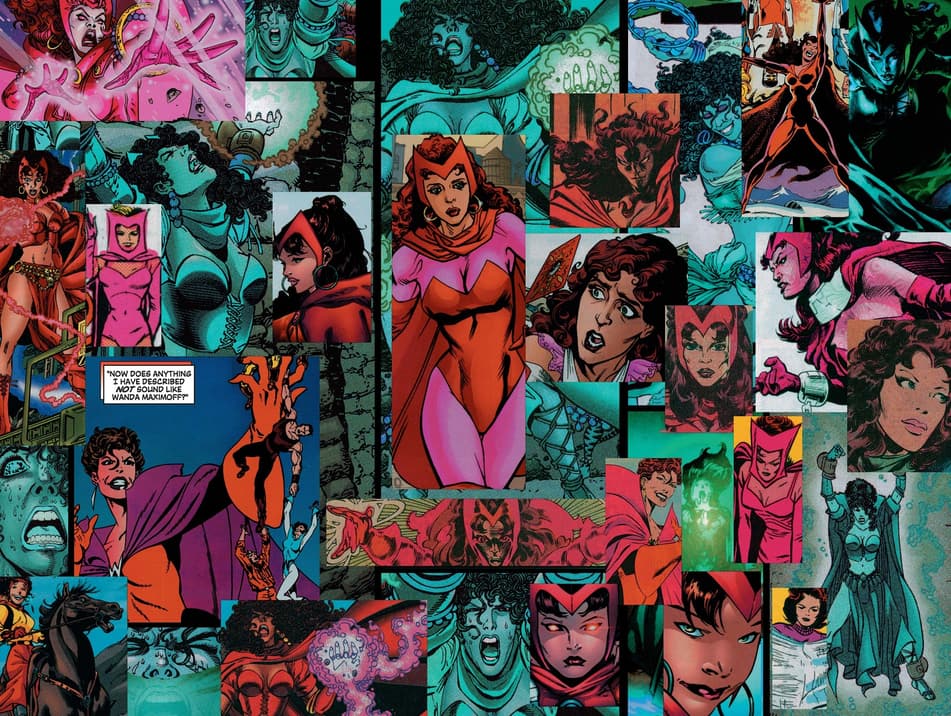 The Scarlet Witch across time in AVENGERS (1998) #503.