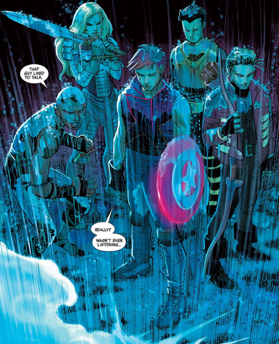 Azari and the Next Avengers in AVENGERS (2010) #6.