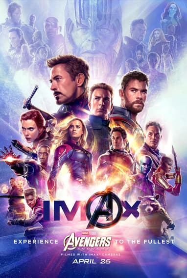 Avengers: Endgame Movie Poster Avengers 4 Retailer Exclusive IMAX Poster