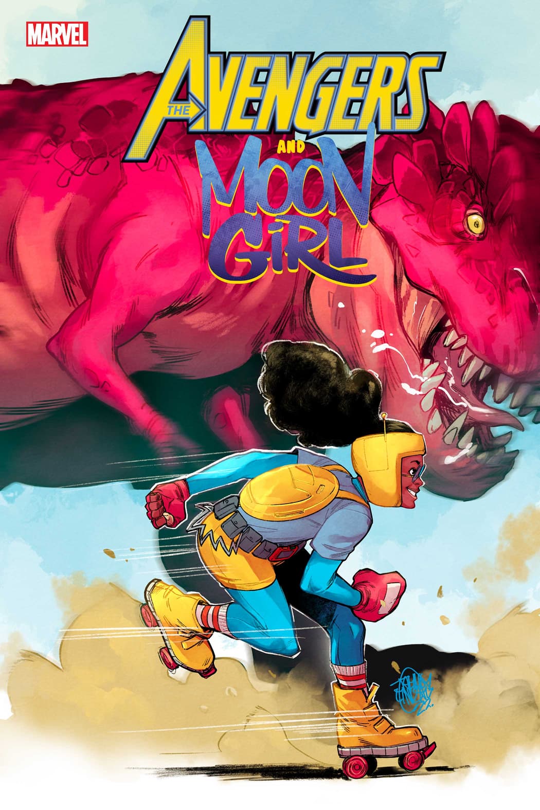 Avengers & Moon Girl #1 variant cover by Jahnoy Lindsay