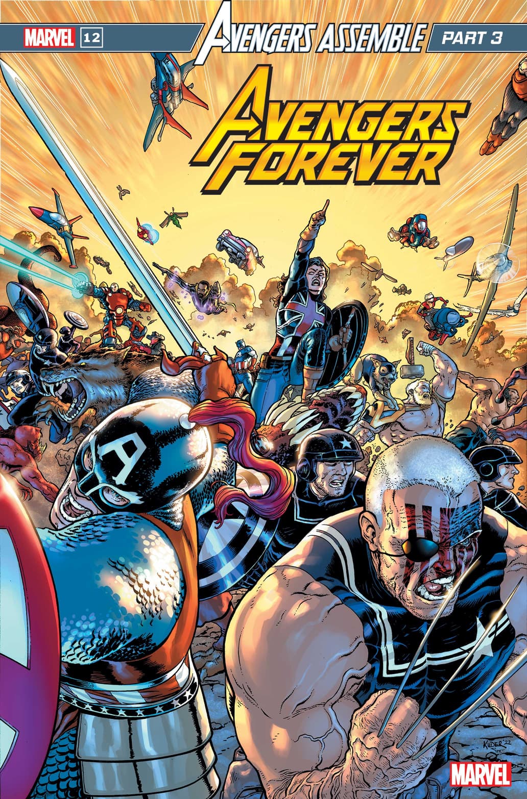 AVENGERS FOREVER #12 Cover by AARON KUDER