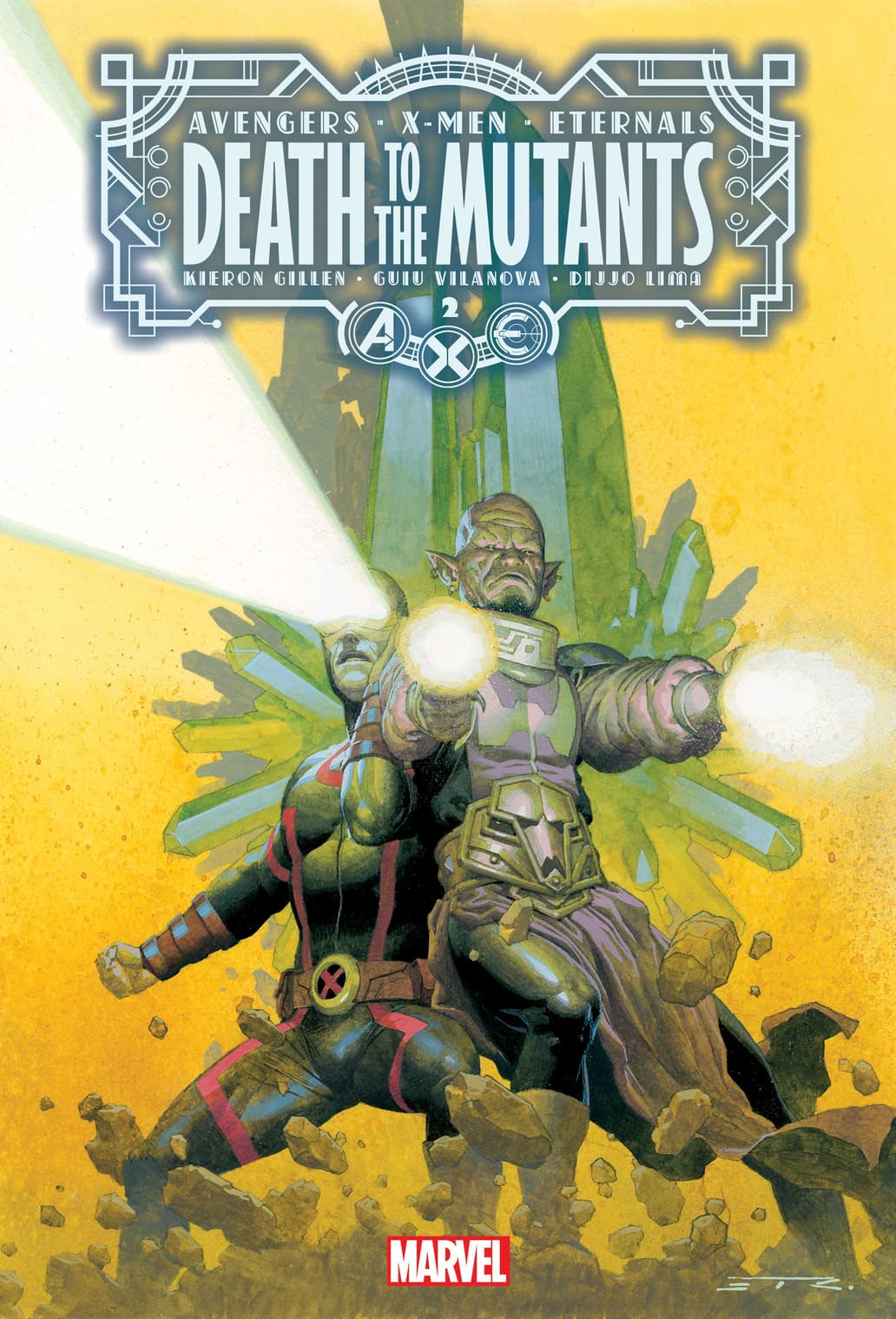 A.X.E.: DEATH TO THE MUTANTS #2 cover by Esad Ribić