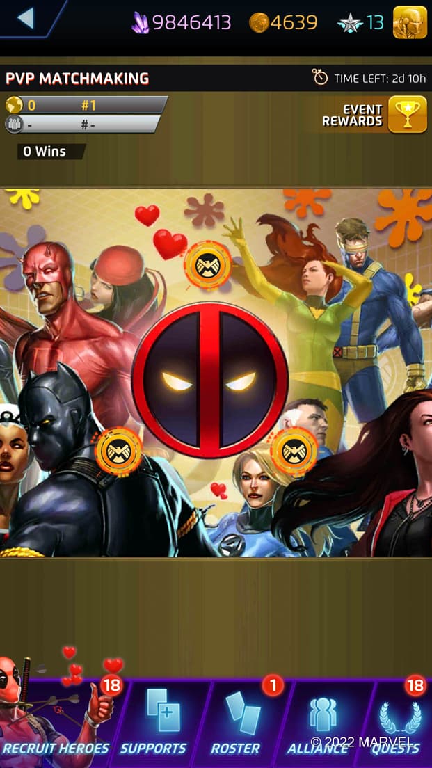 MARVEL Puzzle Quest Background With Nodes