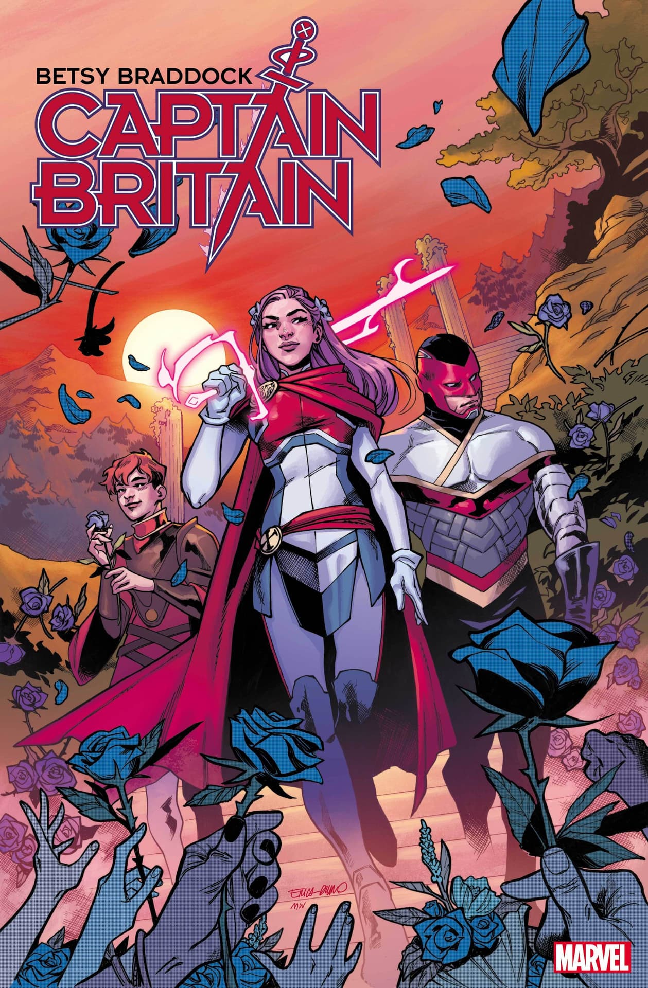 BETSY BRADDOCK: CAPTAIN BRITAIN #1 cover by Erica D’Urso