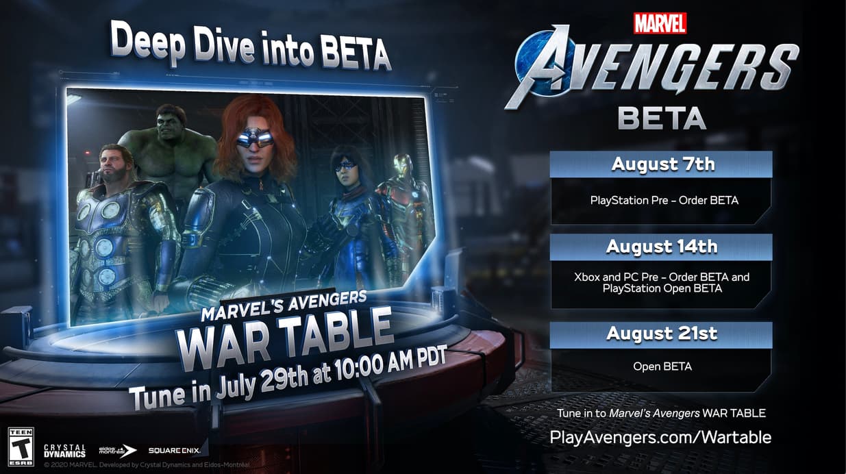 Second Marvel S Avengers War Table Premieres July 29 Marvel