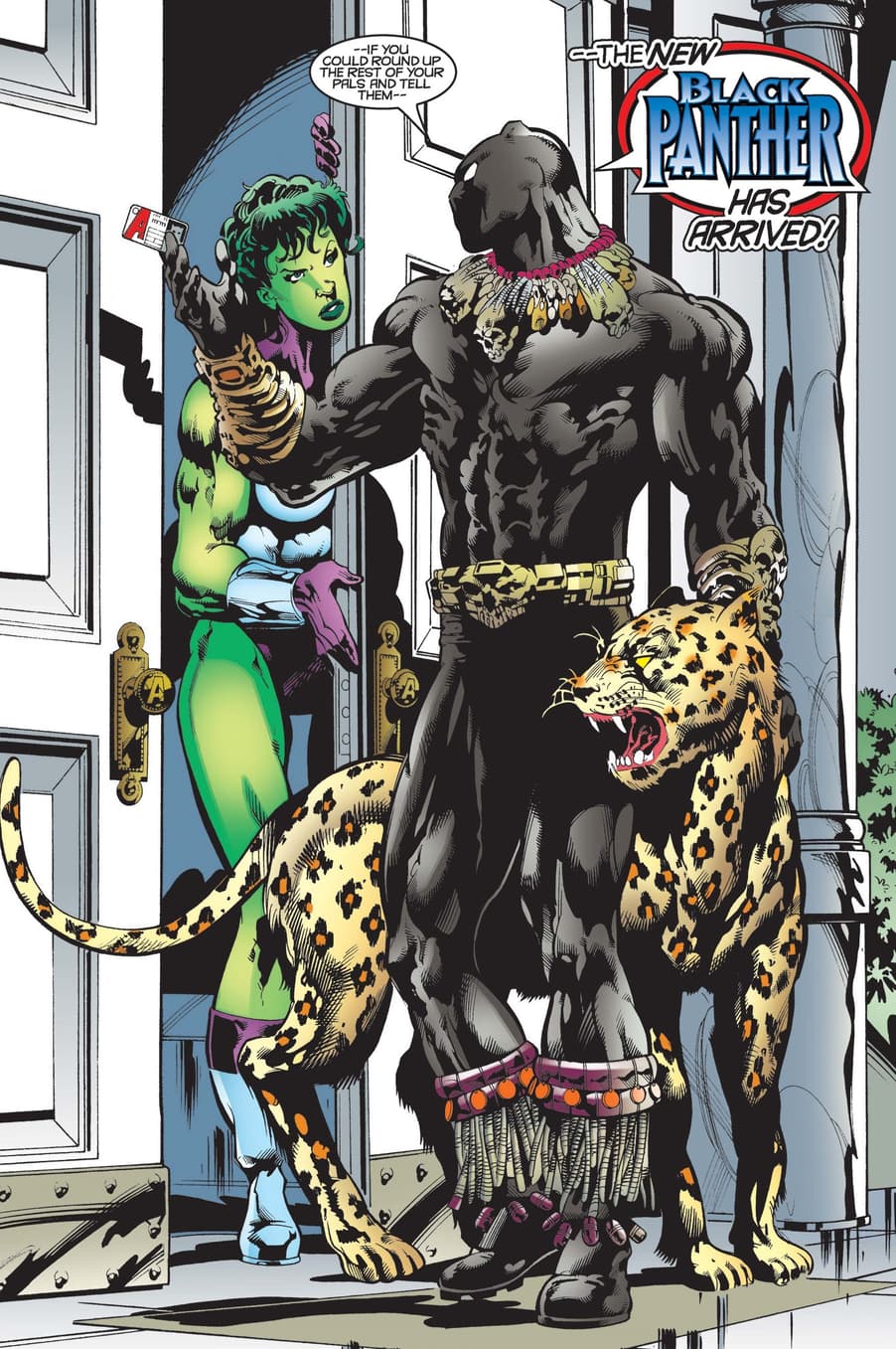Killmonger as Black Panther in BLACK PANTHER (1998) #22.