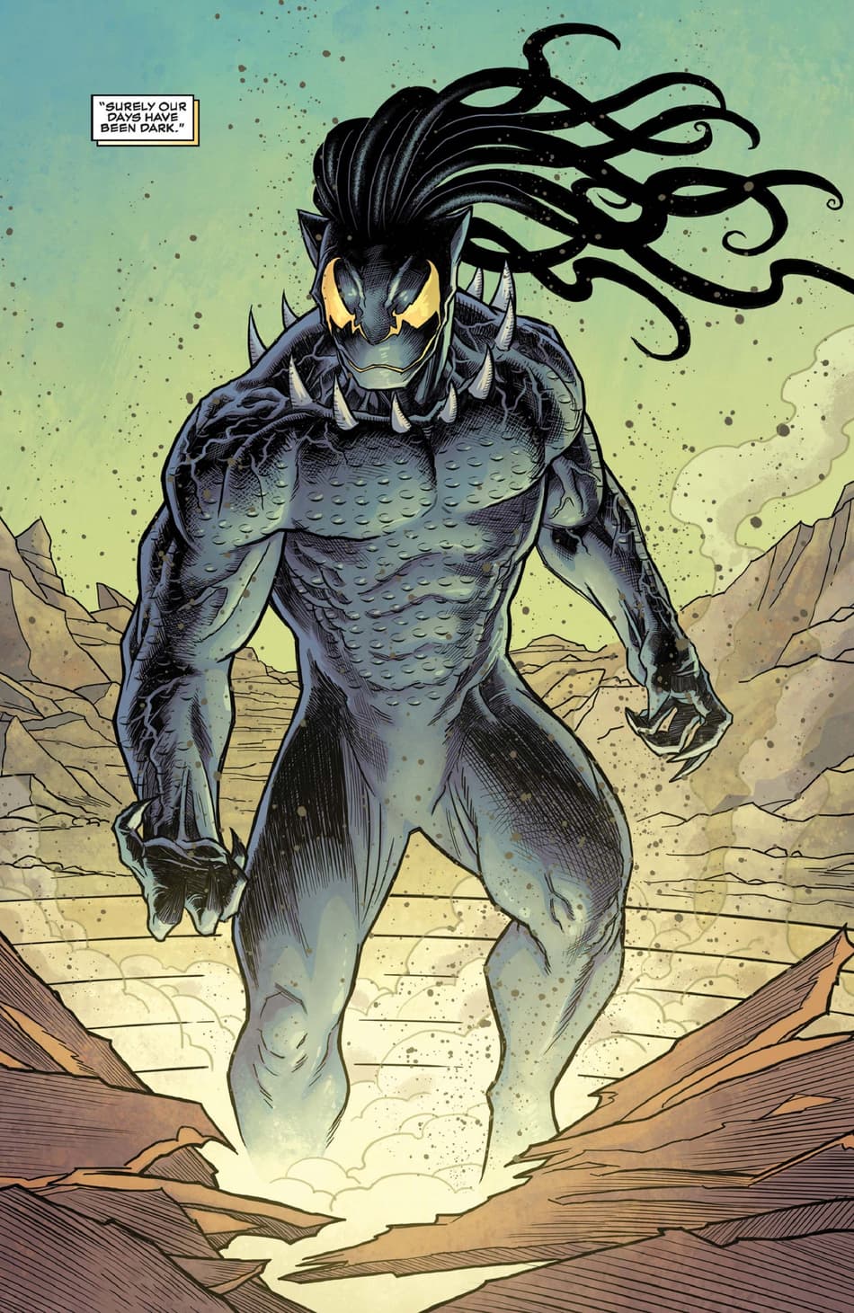 N’Jadaka bonded with an alien symbiote in BLACK PANTHER (2018) #19.