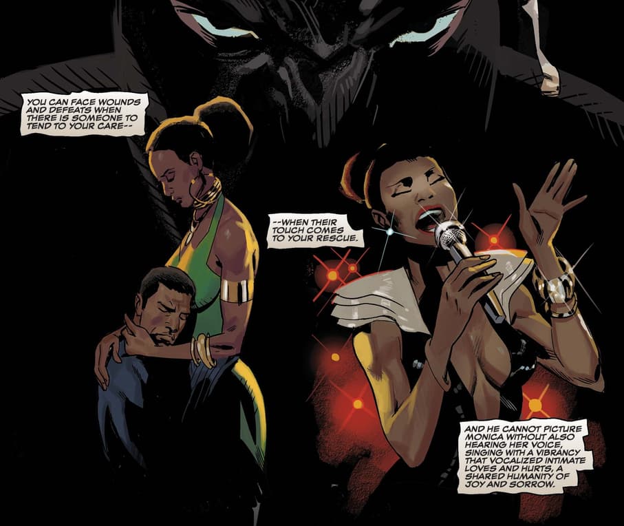 Remembering Monica in BLACK PANTHER ANNUAL (2018) #1.