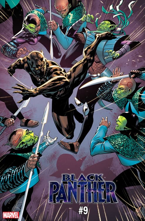 Black Panther #9 variant cover by Ryan Benjamin