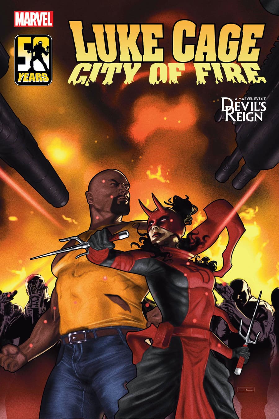 LUKE CAGE: CITY OF FIRE #2 Cover by TAURIN CLARKE