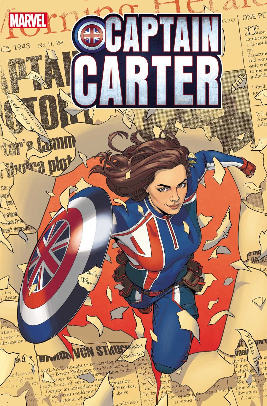CAPTAIN CARTER #1 Cover by Jamie McKelvie