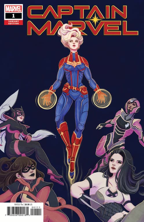 Captain Marvel variant by Lauren Tsai