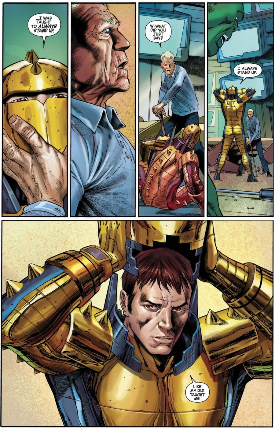 CAPTAIN AMERICA (2012) #23 panel by Rick Remender and Carlos Pacheco