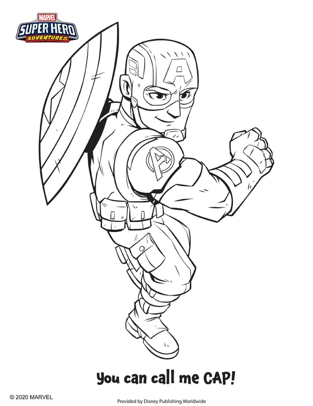 Channel Your Inner Art Powers With Marvel Super Hero Adventures Coloring Pages Marvel