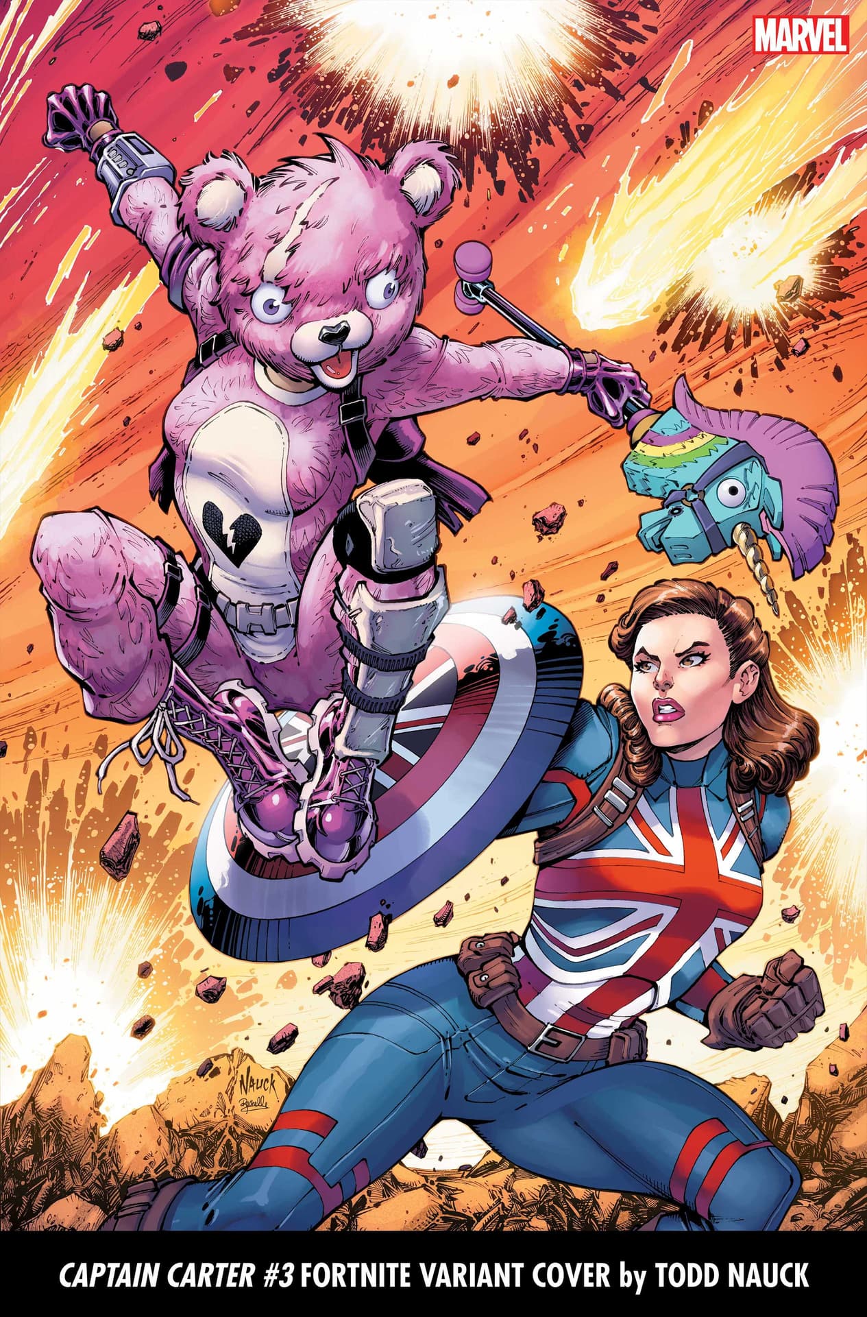 Captain Carter #3 Fortnite variant cover by Todd Nauck