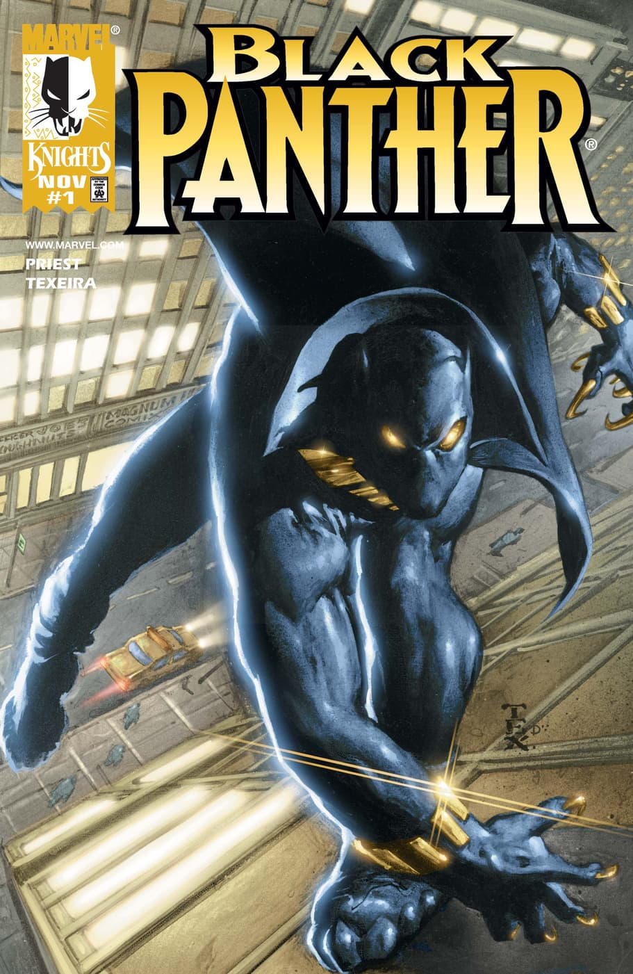 Marvel Knights Black Panther EIN HELD VIELE TEUFEL VARIANT Limitiert 250 PANINI 