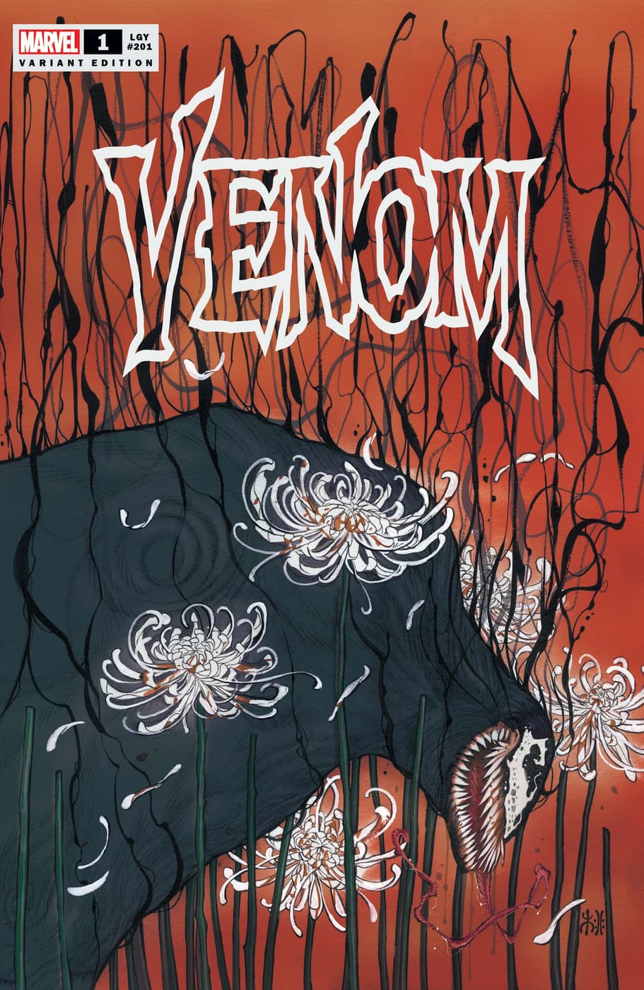 VENOM #1 variant cover by Peach Momoko