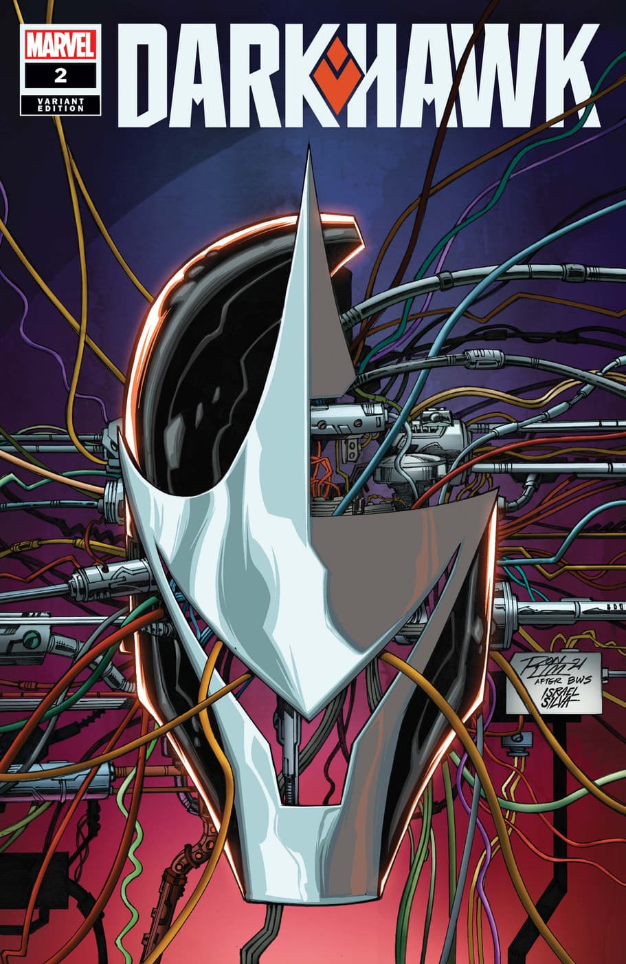 DARKHAWK #2 variant cover by Ron Lim and Israel Silva