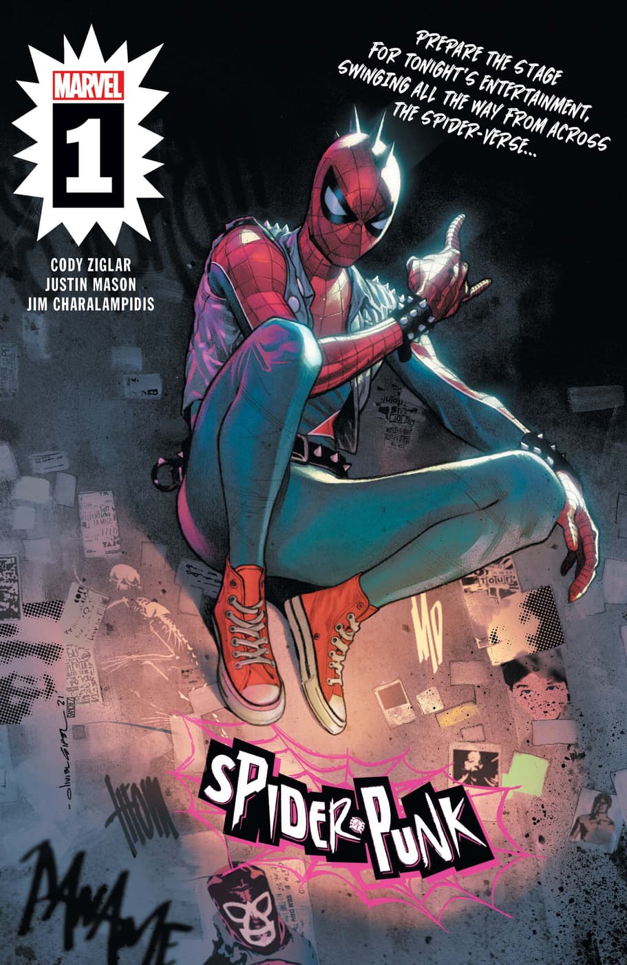 Spider-Punk #1 cover by Olivier Coipel