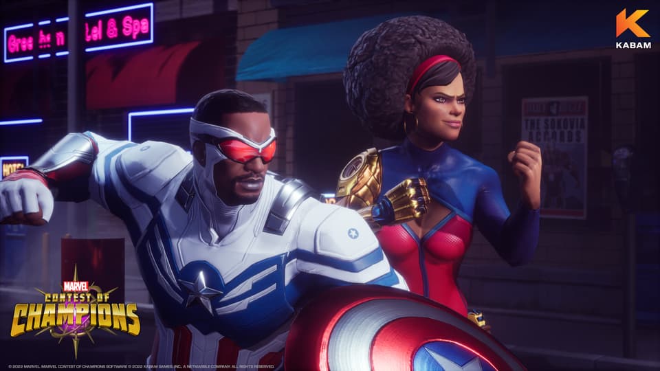Marvel Contest of Champions Reveals Captain America (Sam Wilson) and Misty Knight